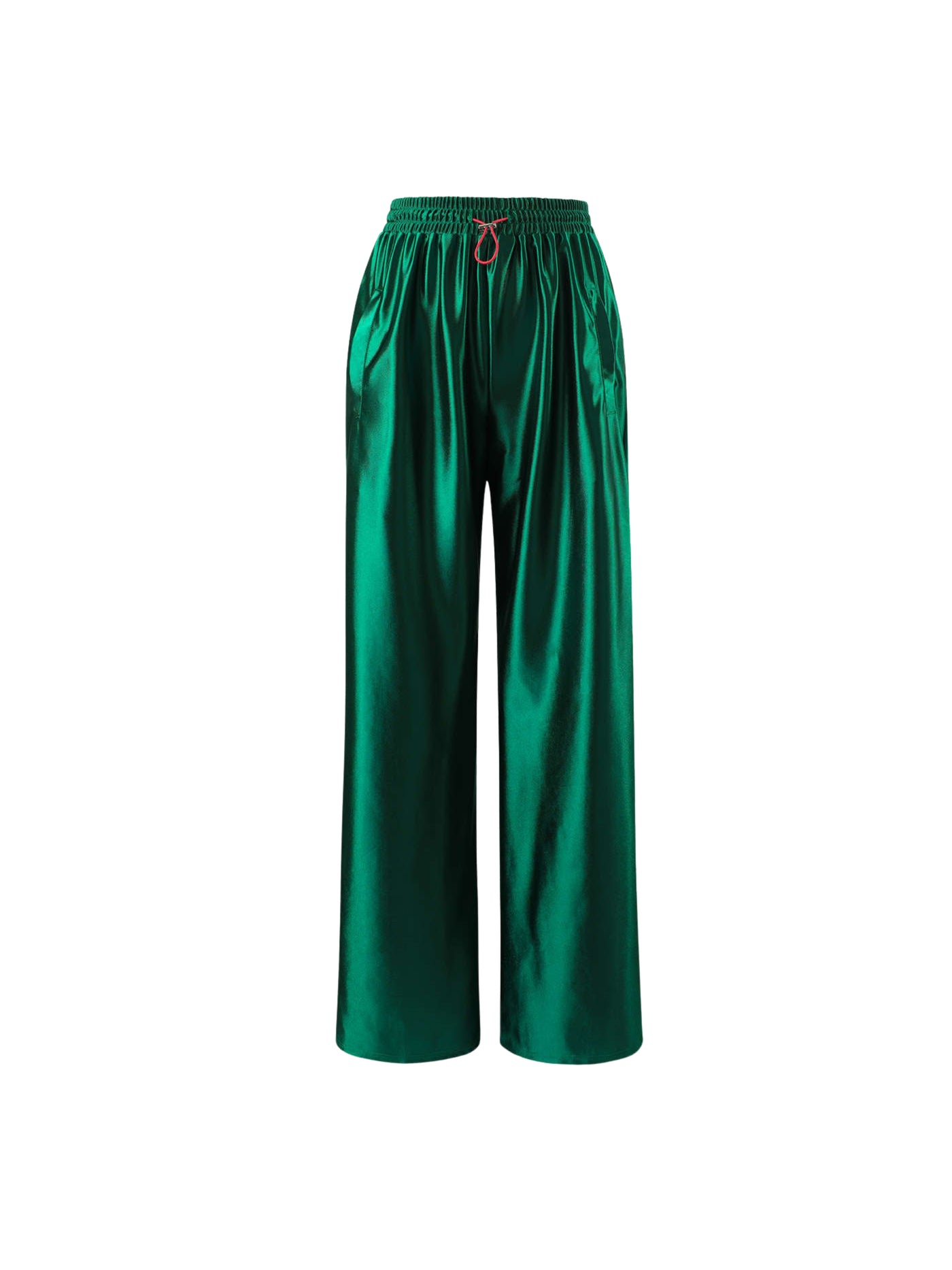 Pantaloni Satin Smeraldo