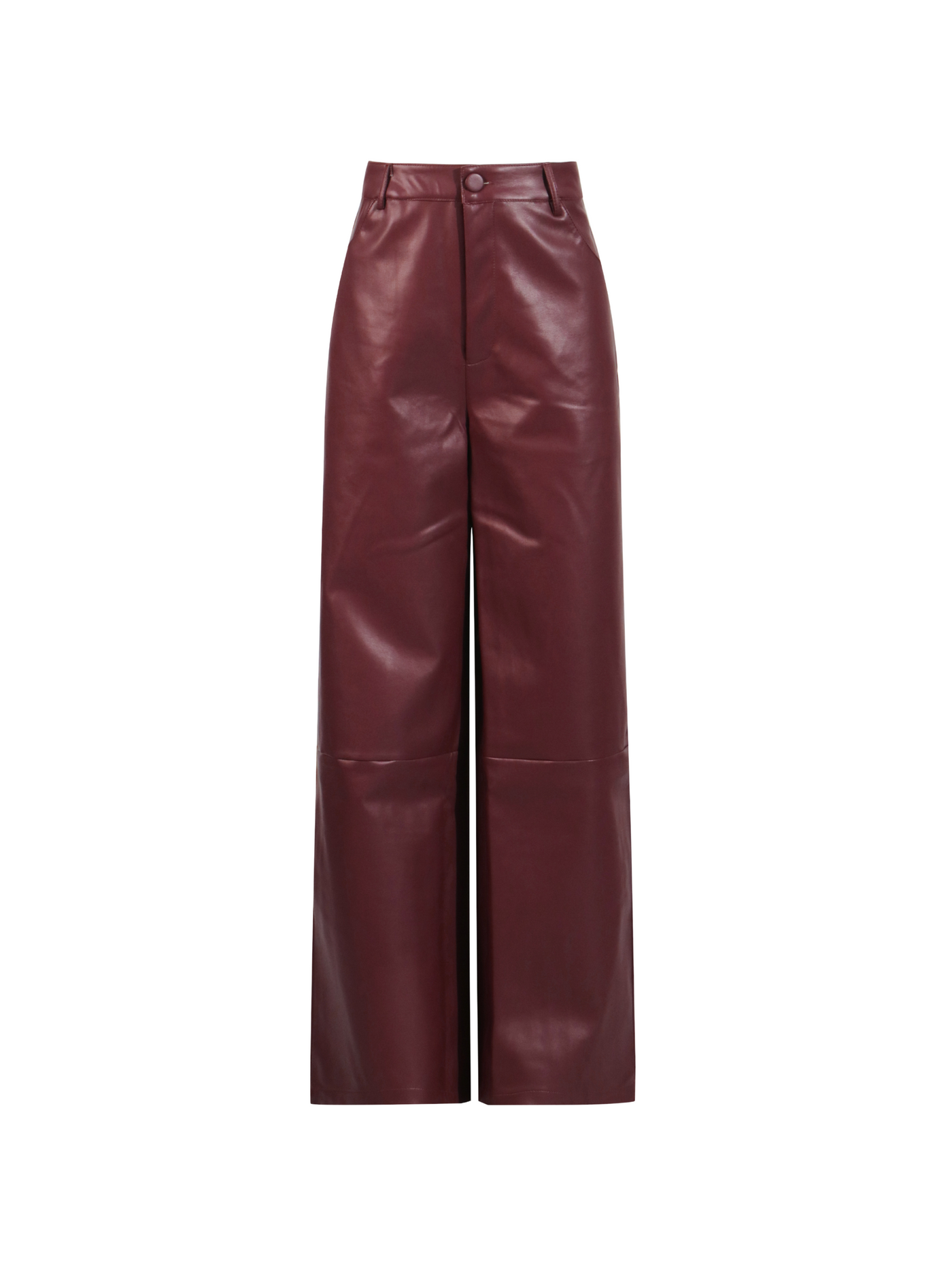 Pantaloni Eco-Pelle Bordeaux