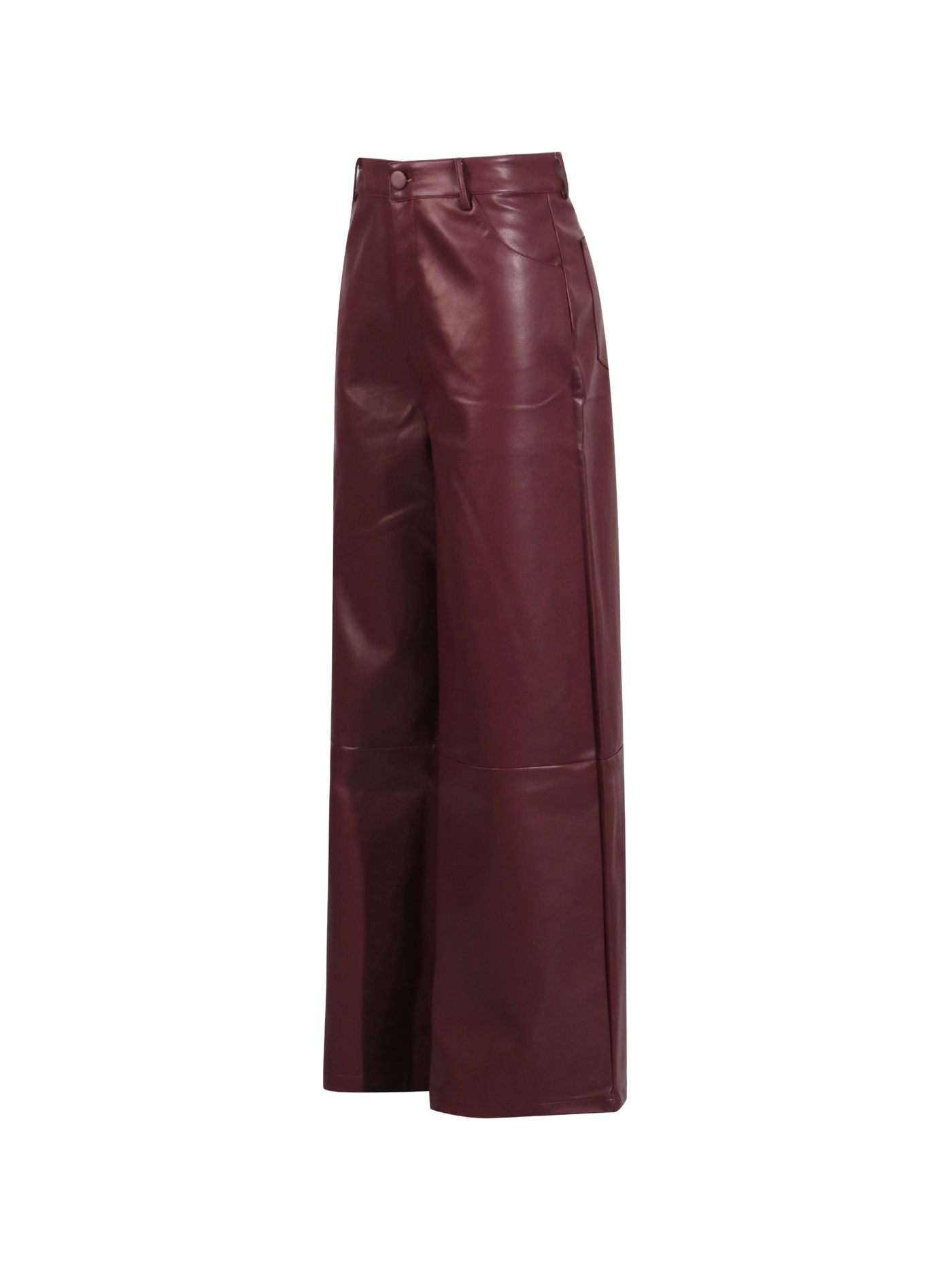 Pantaloni Eco-Pelle Bordeaux