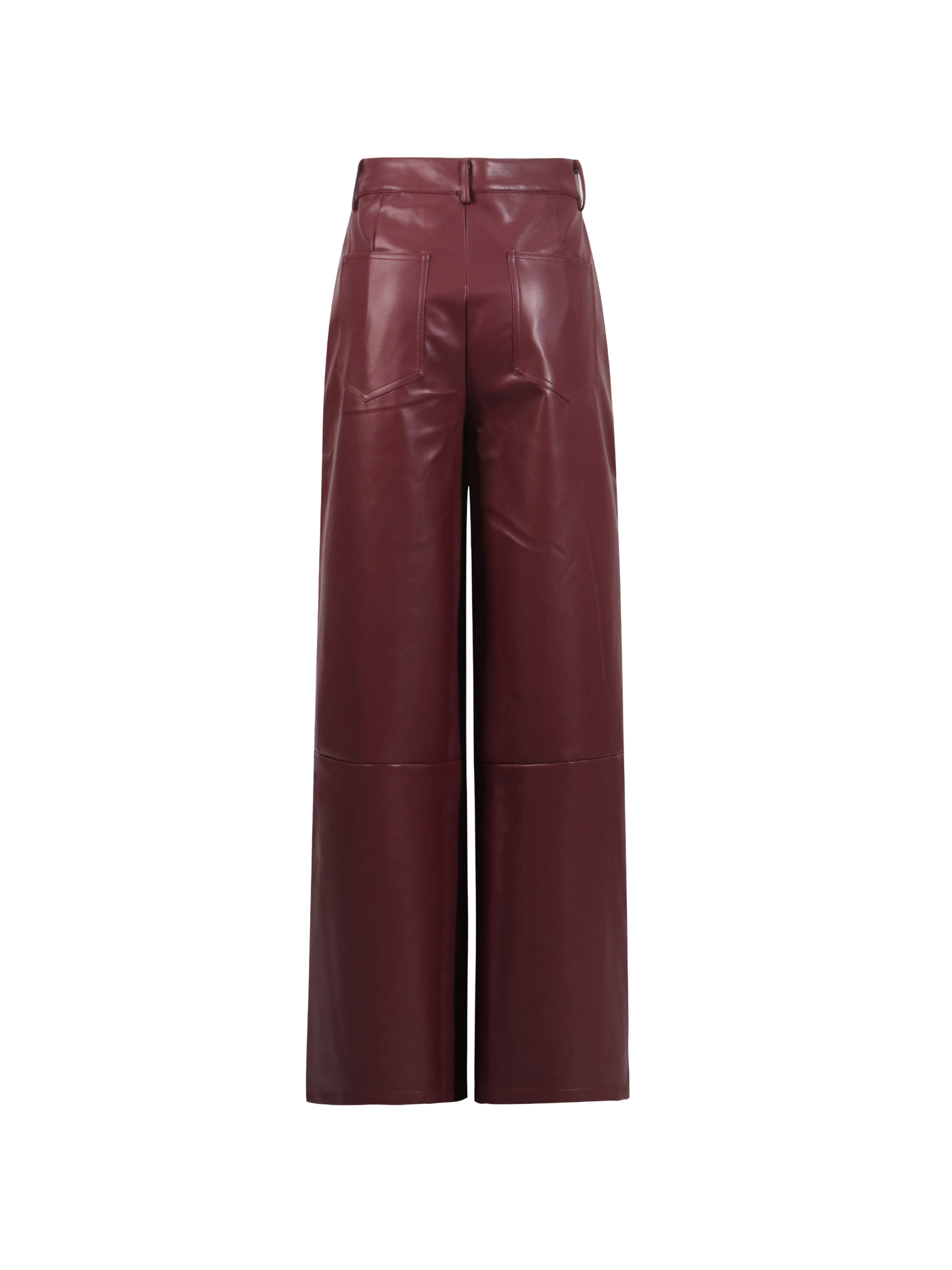 Pantaloni Eco-Pelle Bordeaux